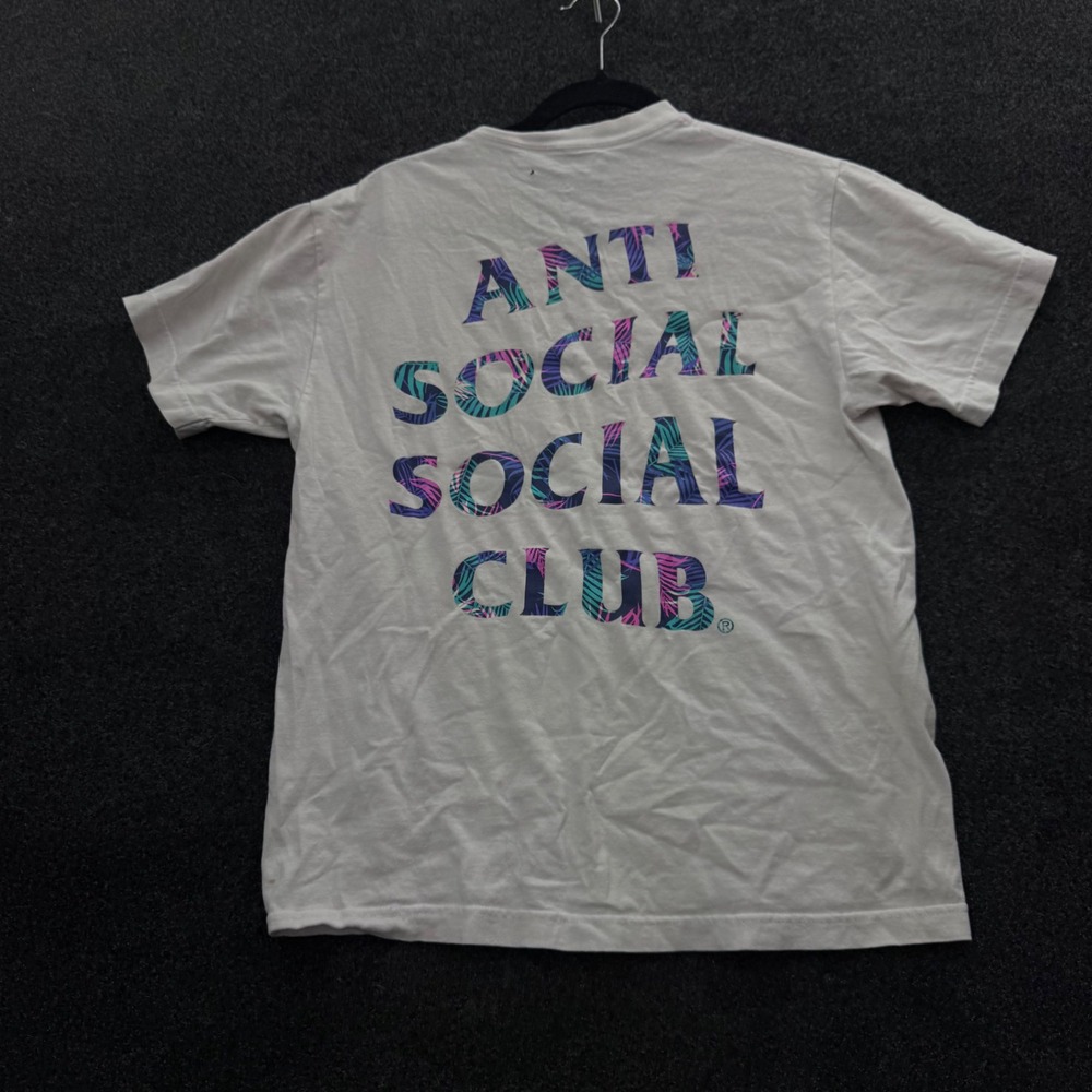 Anti Social Social Club Tropical Logo White T-Shirt Mens Medium ASSC Graphic Tee
